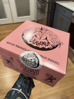 Voodoo Doughnut delivery! 🍩   at Voodoo Doughnuts in San Antonio