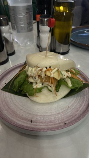 Vegetarian Bao Bun   at Mr Poke & Bubbletea in Bari