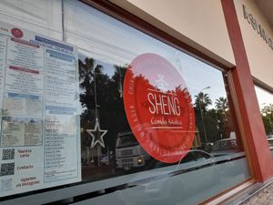 Outside of restaurant at Chino Asiatico Sheng in Almunecar