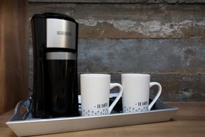 Coffee/tea service in B&B suite "La Alegria" at Segunda Vida Inn in San Juan Del Sur