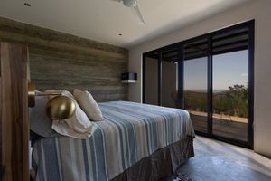 Ocean view from workstation & bed  in B&B suite "La Alegria" at Segunda Vida Inn in San Juan Del Sur