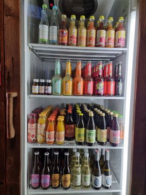 Juice selection at Akrap Espressobar in Vienna