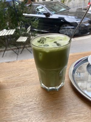 Matcha (not well blended)   at Akrap Espressobar in Vienna
