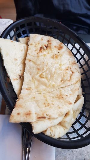 Garlic Naan (vg) at Delhiwala Food in Leeds