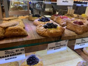 Vegan pastries   at Black Lion Bakery & Cafe in Wellington