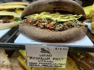 Vegan pitta   at Black Lion Bakery & Cafe in Wellington