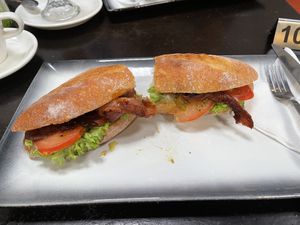 vegan B.L.A.T.  at Black Lion Bakery & Cafe in Wellington