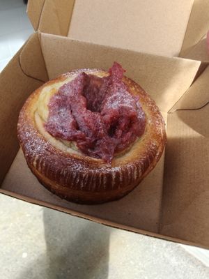 Rhubarb danish - vegan at Black Lion Bakery & Cafe in Wellington
