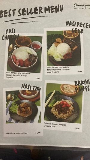 Menu  at Champignon Vegetarian Kitchen in Jakarta