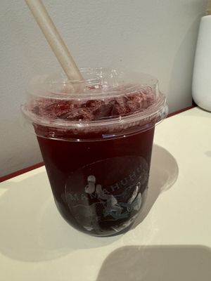 Hibiscus Hawthorn with boba   at Mamahuhu in Mill Valley