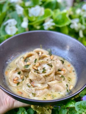 Butternut Squash Tortellini at Beyond Sushi - Union Square in New York City