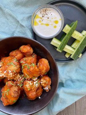 Buffalo Cauliflower at Beyond Sushi - Union Square in New York City