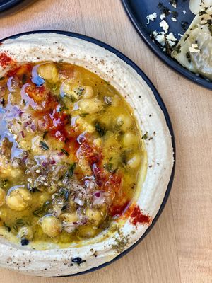 Hummus at Beyond Sushi - Union Square in New York City