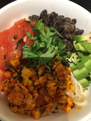 Hot Noodle Salad at Beyond Sushi - Union Square in New York City