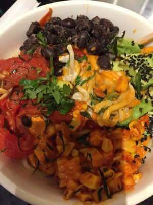 Sassy bean noodle salad at Beyond Sushi - Union Square in New York City