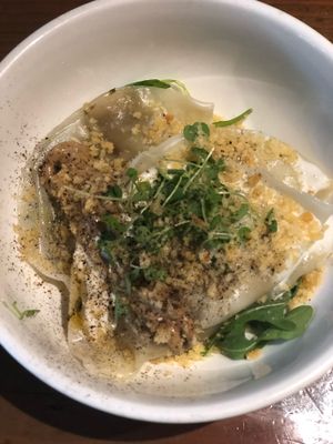 Yummy dumplings at Beyond Sushi - Union Square in New York City