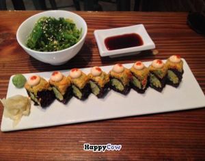 Spicy Mango Roll and Seaweed Salad at Beyond Sushi - Union Square in New York City
