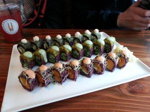 Sushi buffet!!!! at Beyond Sushi - Union Square in New York City