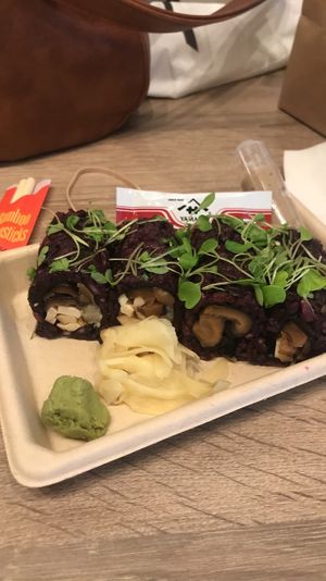 Mushroom sushi  at Beyond Sushi - Union Square in New York City
