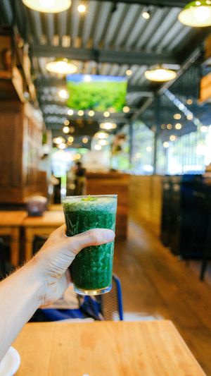 Suco Verde com Matcha Espirulina
 at BiO2 Lab in Sao Paulo