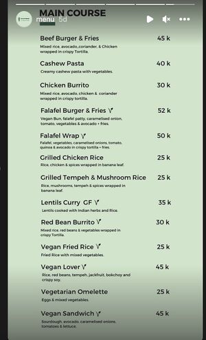 Salam Kebab & Vegan Menu at Salam Kebab & Vegan Berawa in Canggu