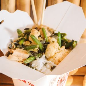 Cambodia jackfruit coconut chili sauce  #Veganuary at Bon Wokkie in Kralendijk