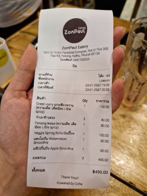  at ZomPaul Eatery in Phuket