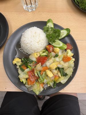 Stir fried vegetables with rice   at ZomPaul Eatery in Phuket