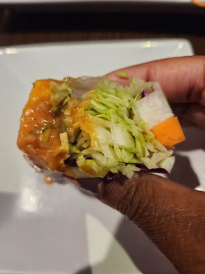 Vietnamese summer rolls with tofu at Noodle Wave in Mckinney