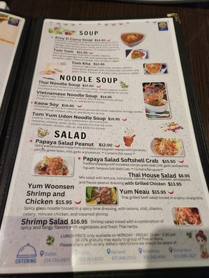 Menu at Noodle Wave in Mckinney