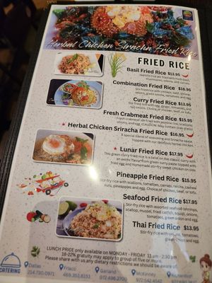 Menu at Noodle Wave in Mckinney