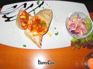 Main dish-- BBQ wrap at Wind und Wetter in Berlin