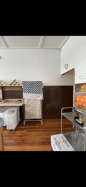 Fresh orange juice   at Florets in Auckland