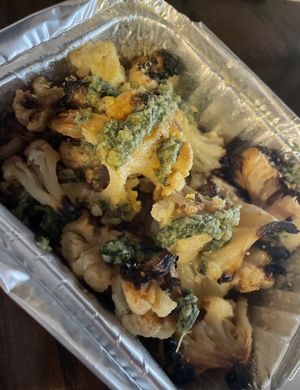 Garlic cauliflower (amazing)   at Lojax Good Eats in Sanford