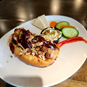 BBQ Brat at Highlander Café in Lawrence