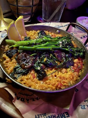Vegetarian Paella is vegan as is  at Cuba Libre in Orlando