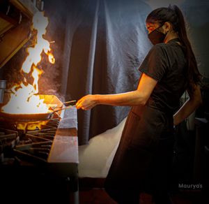 The Maurya's kitchen! at Maurya's.Rest.Bar.Banquet in Kamloops