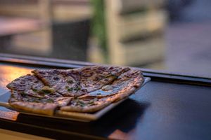 Aloo Paratha!
 at Maurya's.Rest.Bar.Banquet in Kamloops