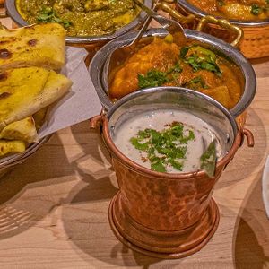 raita is the cooling palatte of Indian cuisine it is vegetarian at Maurya's.Rest.Bar.Banquet in Kamloops