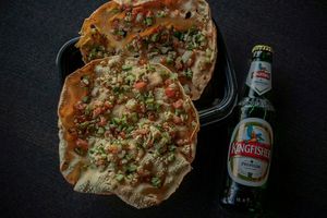 Masala papad at Maurya's.Rest.Bar.Banquet in Kamloops