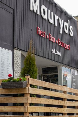 Patio at Maurya's.Rest.Bar.Banquet in Kamloops