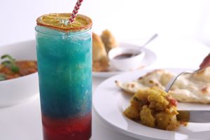 Featured above: Maurya's cocktail & Aloo Ghobi at Maurya's.Rest.Bar.Banquet in Kamloops