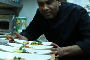 Chef Dilip, owner of Maurya's at Maurya's.Rest.Bar.Banquet in Kamloops