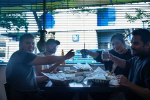 Cheers! #happyhour  at Maurya's.Rest.Bar.Banquet in Kamloops