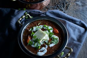 👆Maurya's Dal Makhani👆
Dal=lentils💪 Makhani=butter🧈
A hearty, Creamy tomato-based black lentil "soup"
Pair with naan/roti + rice + onion salad😮 & you're all set💯 at Maurya's.Rest.Bar.Banquet in Kamloops
