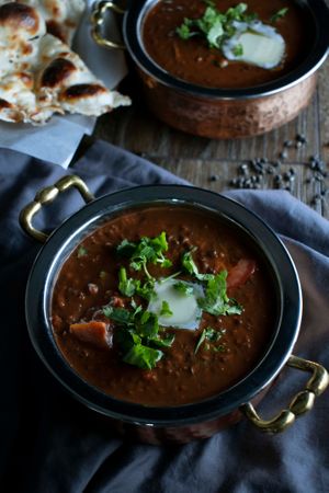 👆Maurya's Dal Makhani👆
Dal=lentils💪 Makhani=butter🧈
A hearty, Creamy tomato-based black lentil "soup"
Pair with naan/roti + rice + onion salad😮 & you're all set💯 at Maurya's.Rest.Bar.Banquet in Kamloops
