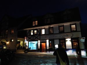 Outside front at Linde Restaurant in Heidelberg