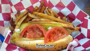  at Huey's Hot Dogs in Chicago