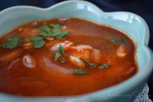 Tom Yum Soup  at Thai Place Restaurant in Phoenixville