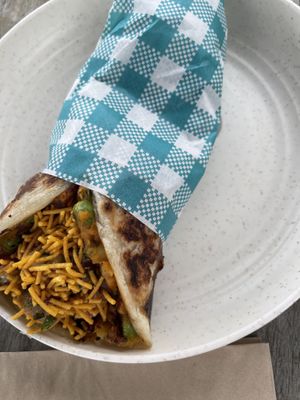 Roti roll  at Purple Rabbit Food Truck in Ascot Vale